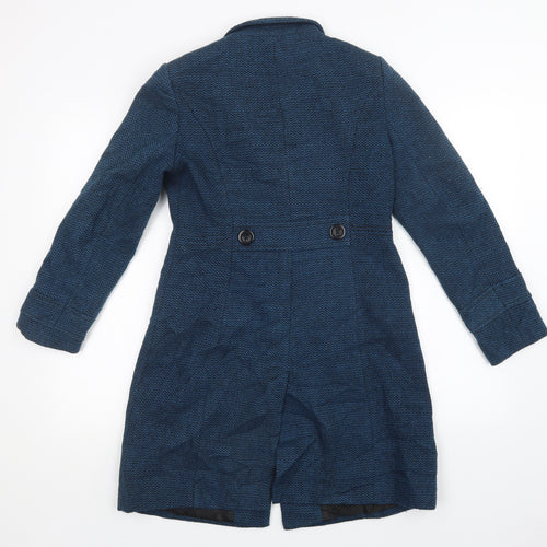 John Lewis Womens Blue   Overcoat Coat Size 8