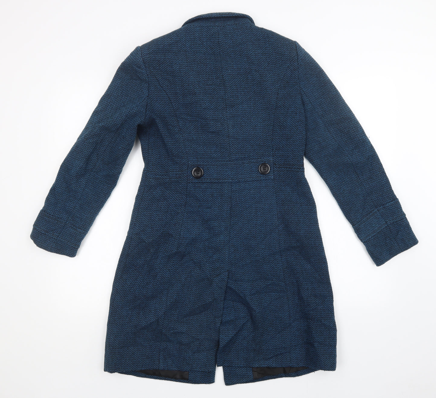 John Lewis Womens Blue   Overcoat Coat Size 8