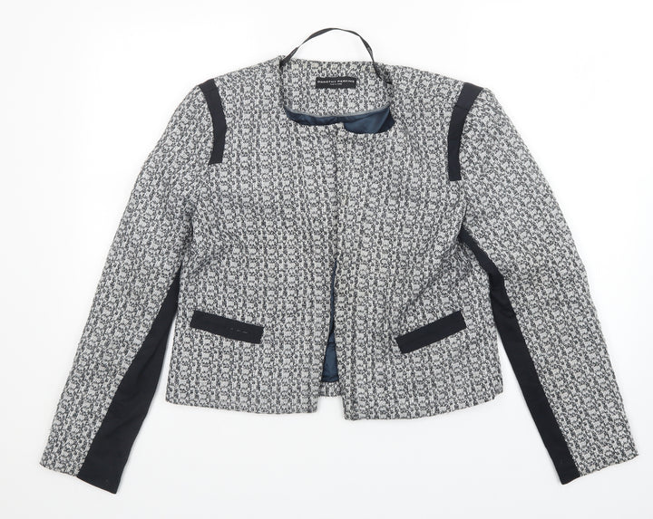 Dorothy Perkins Womens Grey   Shrug Jumper Size 14