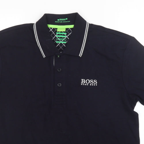 HUGO BOSS Mens Blue    Polo Size L