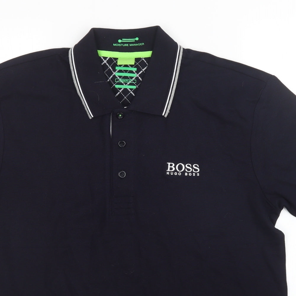 HUGO BOSS Mens Blue    Polo Size L
