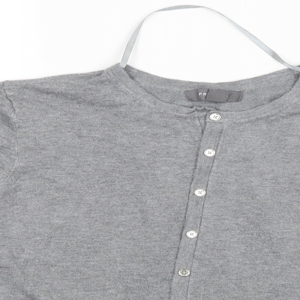 Primark Womens Grey   Cardigan Jumper Size XL