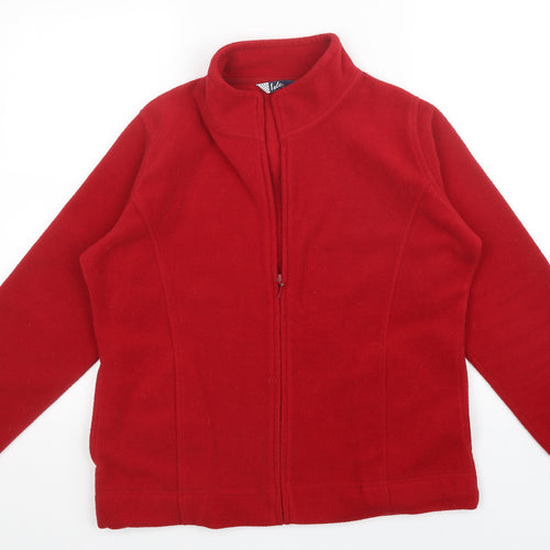 BlE Womens Red   Full Zip Sweatshirt Size M