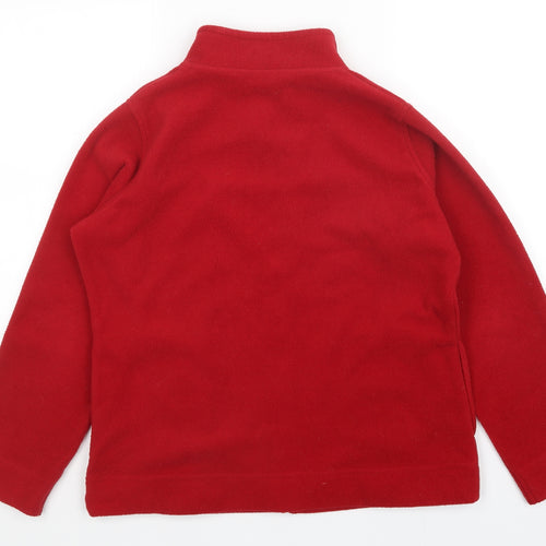 BlE Womens Red   Full Zip Sweatshirt Size M