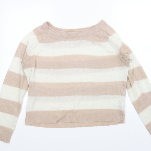 Internacionale Womens Multicoloured Striped  Pullover Jumper Size 16