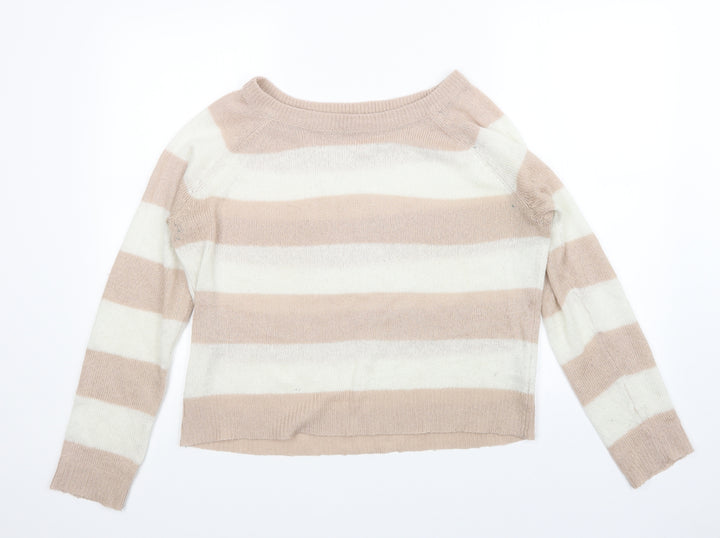 Internacionale Womens Multicoloured Striped  Pullover Jumper Size 16