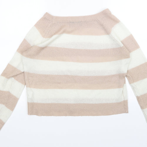 Internacionale Womens Multicoloured Striped  Pullover Jumper Size 16