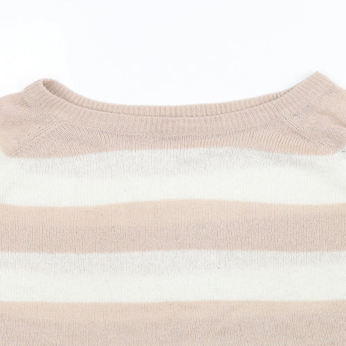 Internacionale Womens Multicoloured Striped  Pullover Jumper Size 16
