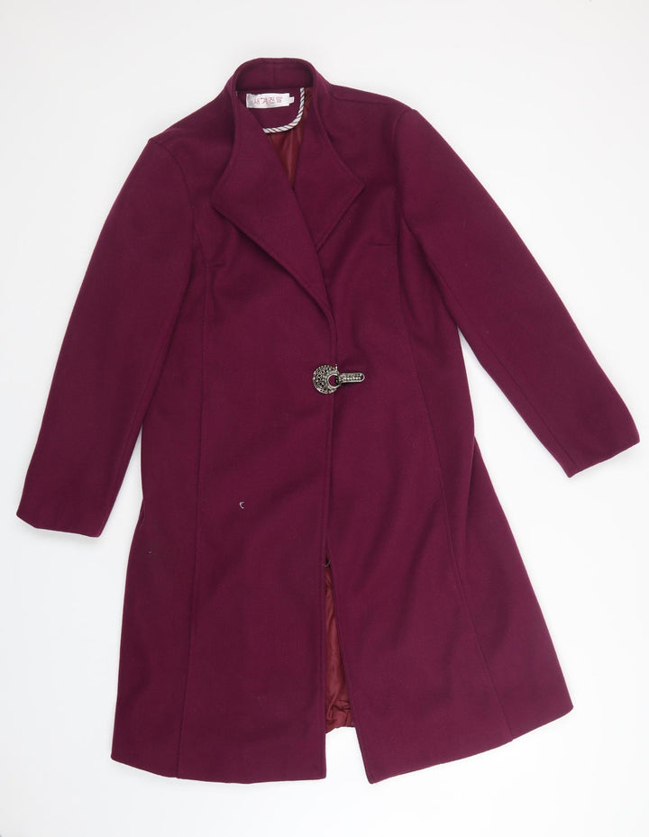Preworn Womens Purple   Overcoat Coat