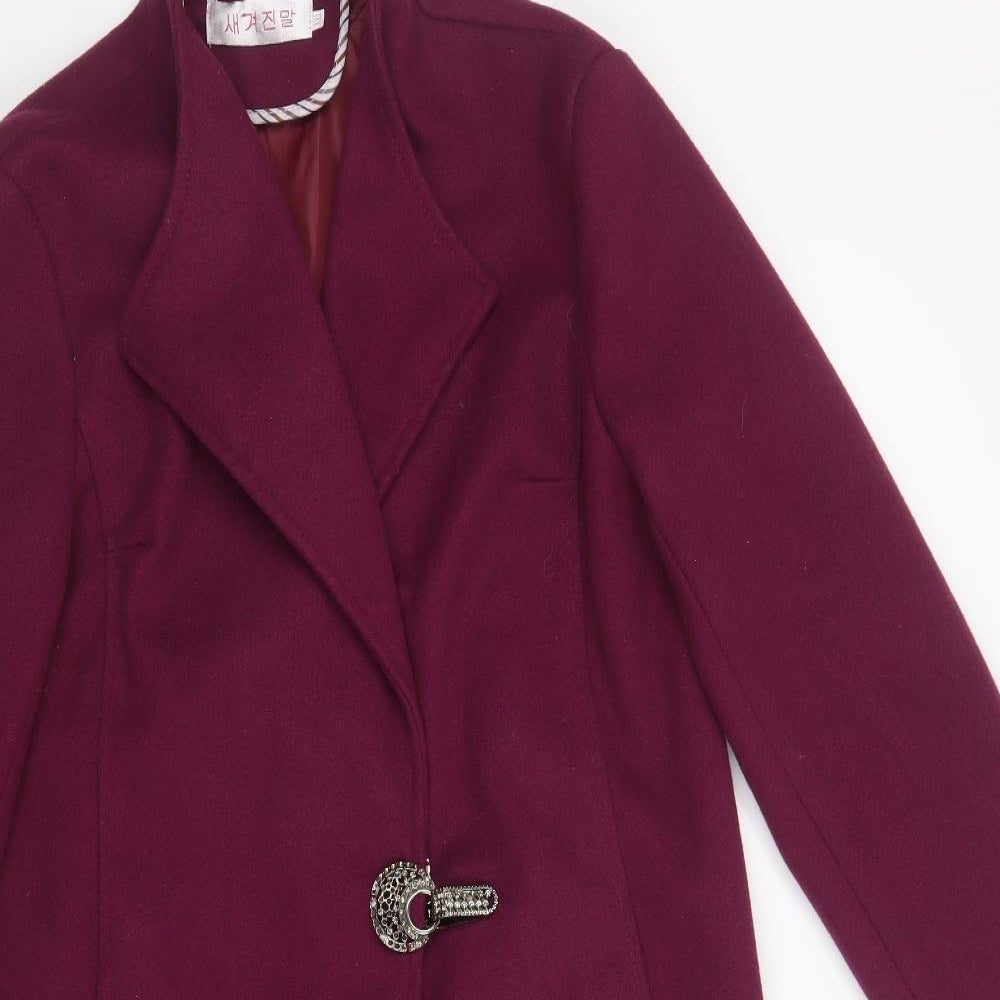 Preworn Womens Purple   Overcoat Coat
