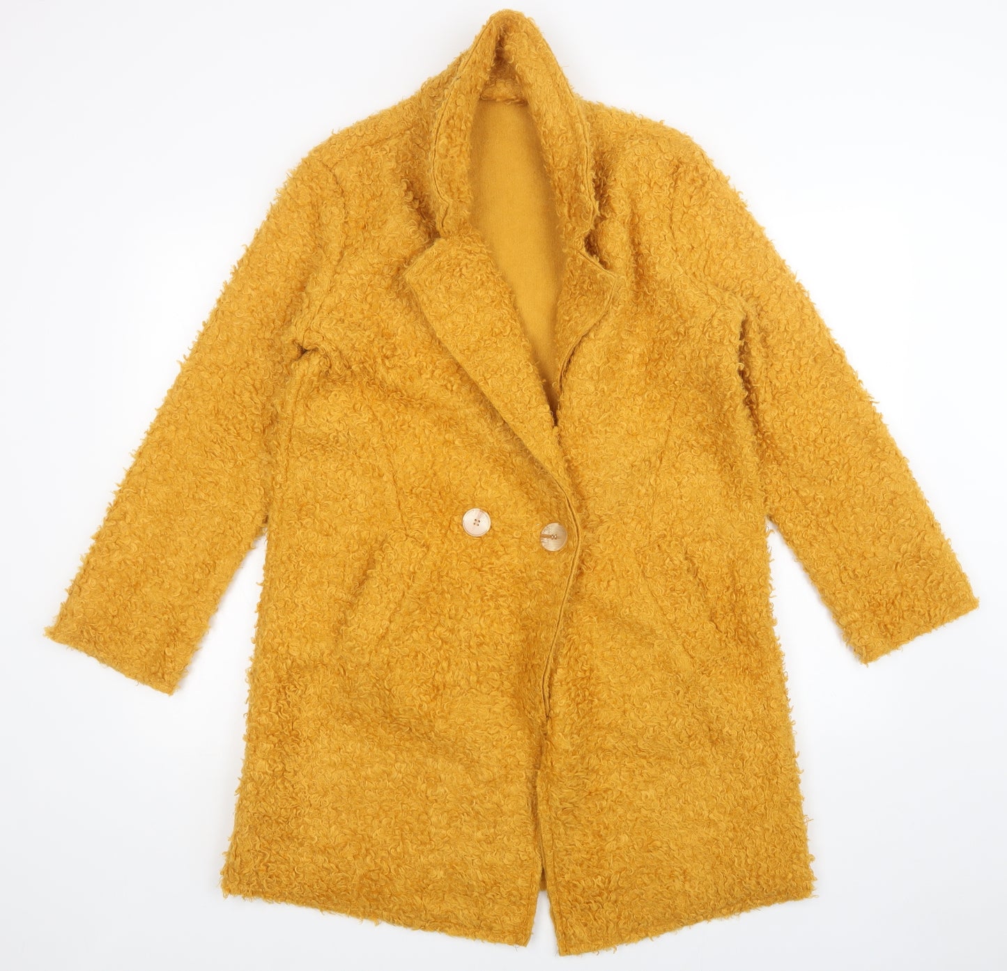 Preworn Womens Yellow   Overcoat Coatigan