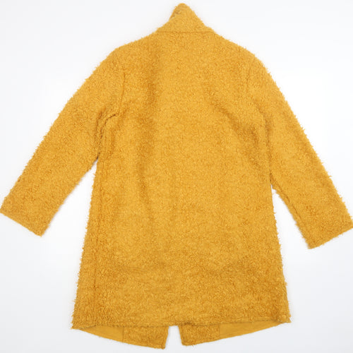 Preworn Womens Yellow   Overcoat Coatigan