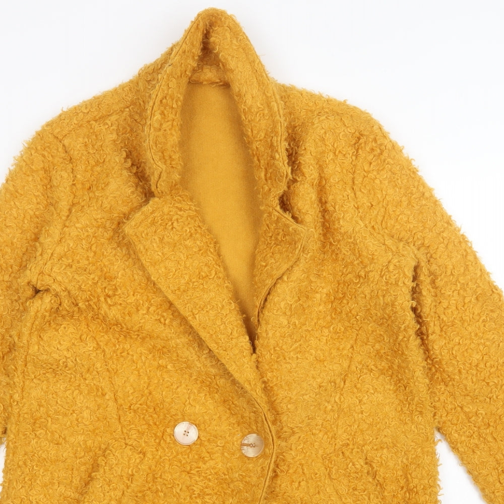 Preworn Womens Yellow   Overcoat Coatigan