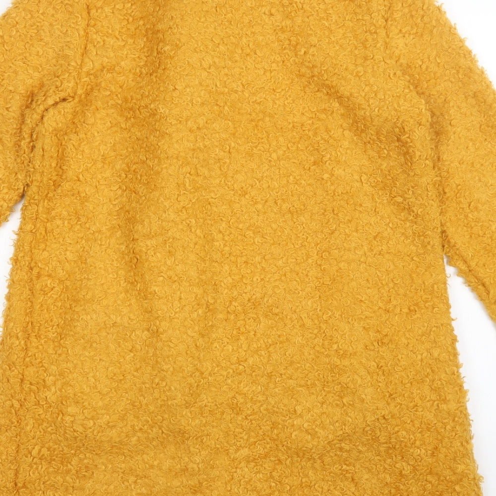 Preworn Womens Yellow   Overcoat Coatigan