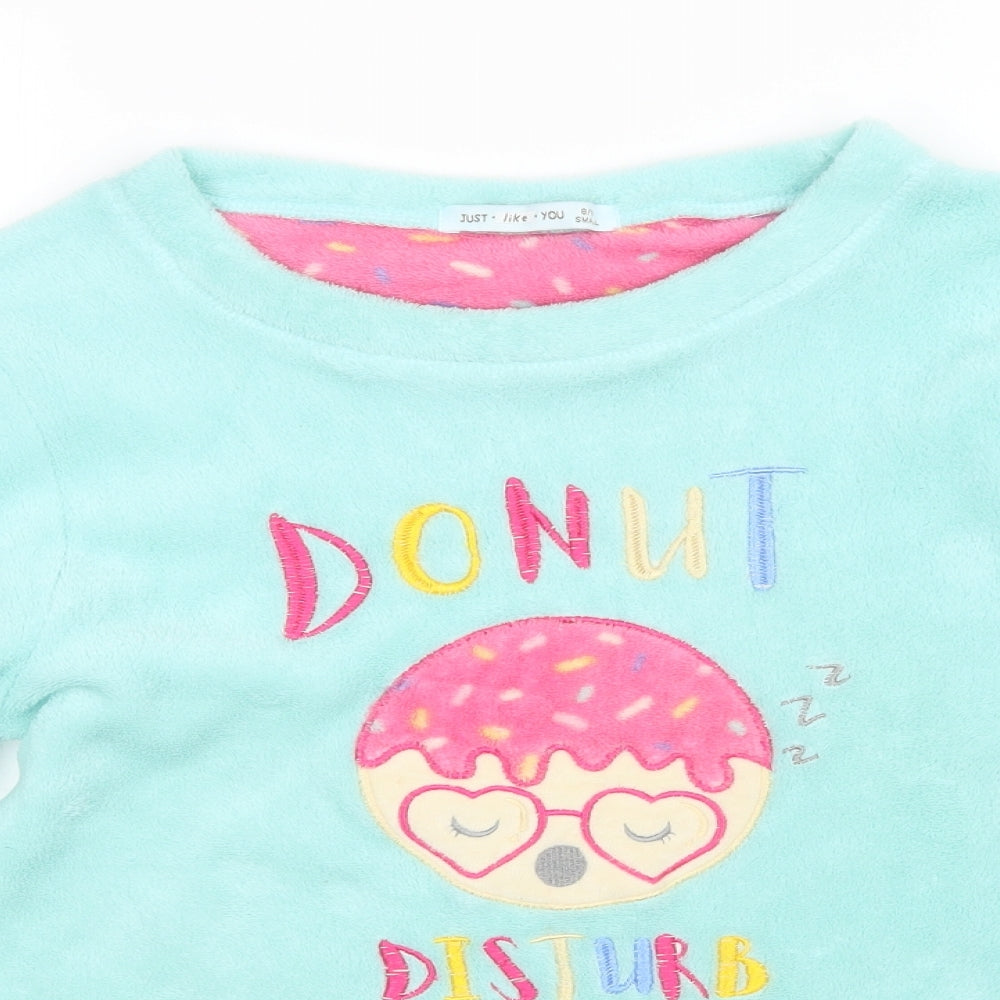 Just Like You Womens Blue   Top Pyjama Top Size S