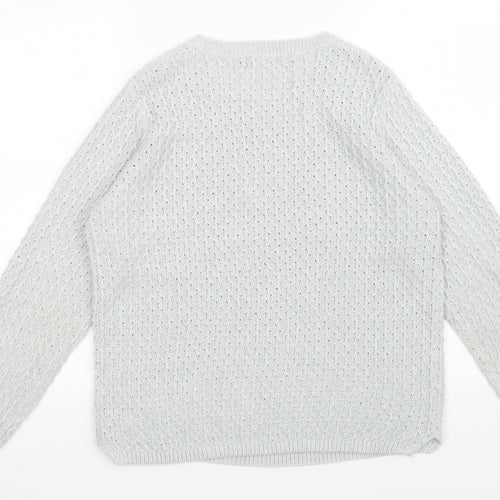 Isle Womens Grey   Pullover Jumper Size S