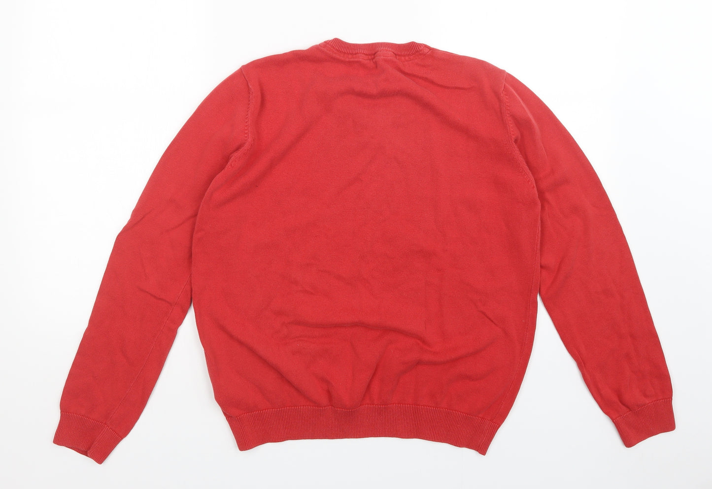 M&S Boys Red   Pullover Jumper Size 15-16 Years