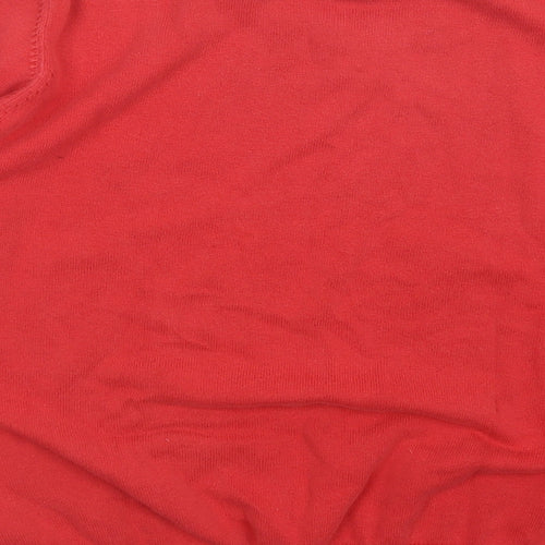 M&S Boys Red   Pullover Jumper Size 15-16 Years