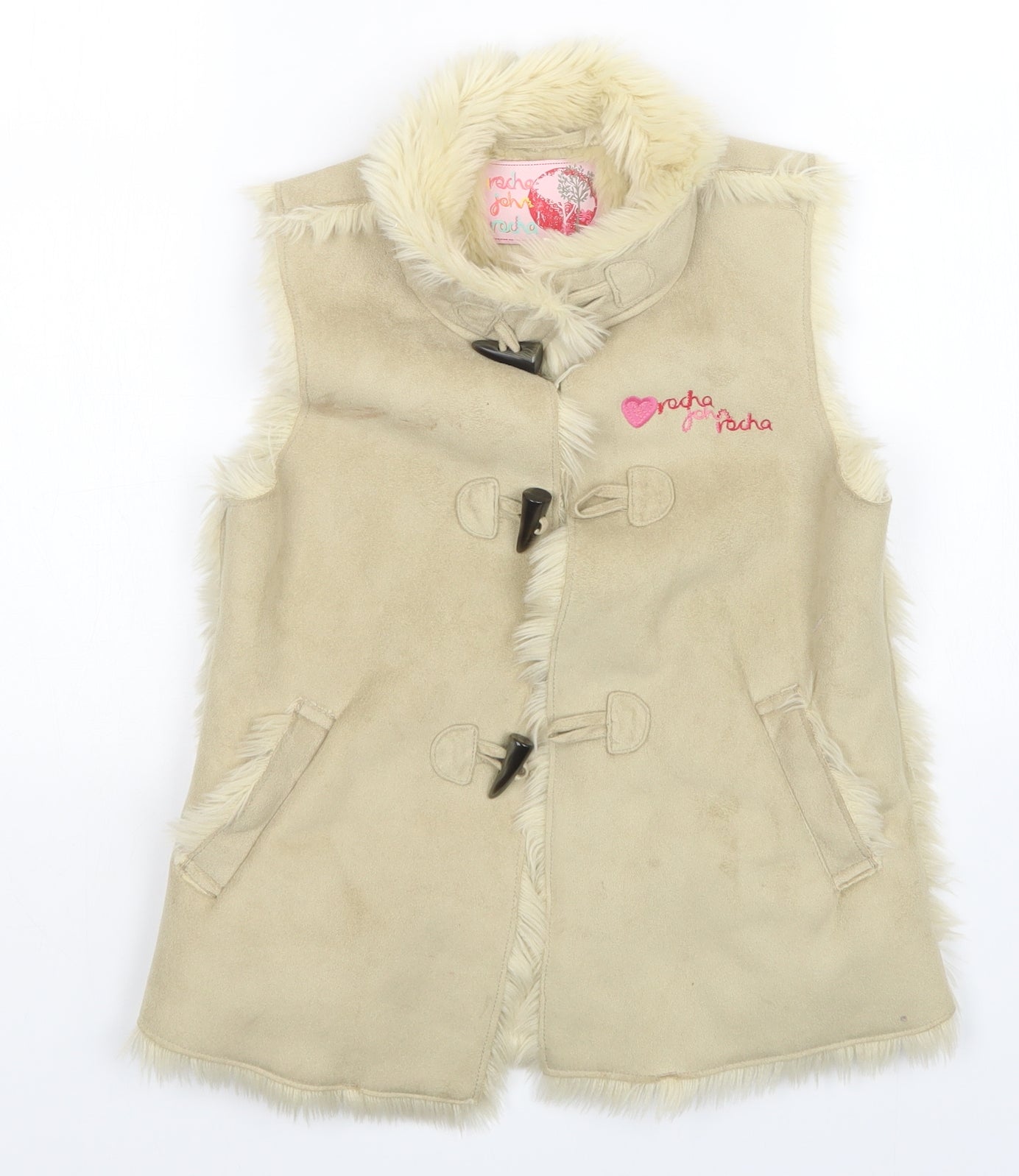 Debenhams Girls Beige   Vest Jumper Size 9 Years