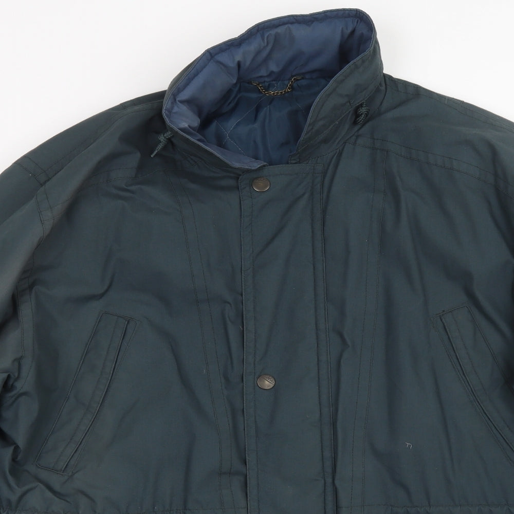 M&S Mens Green   Parka Coat Size L