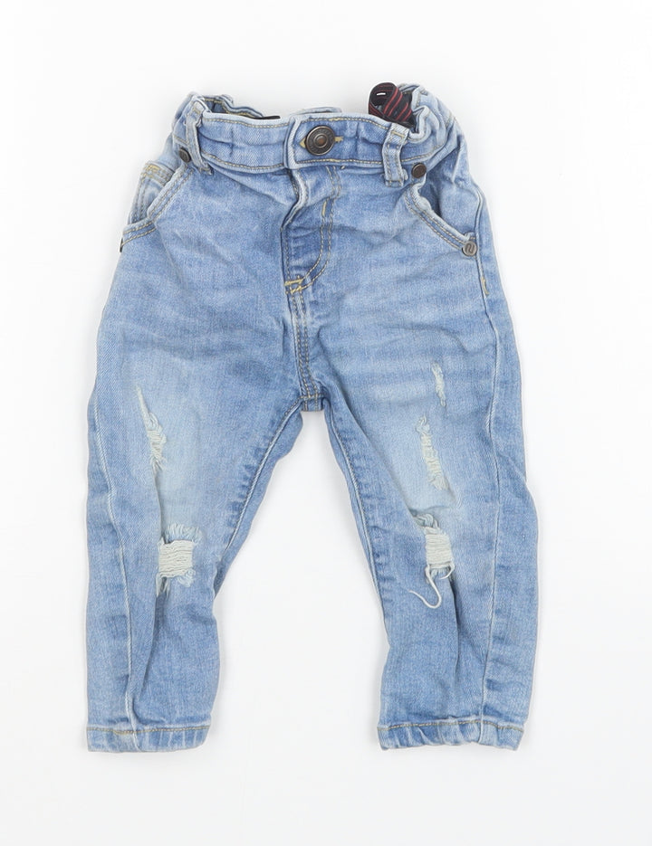 Preworn Baby Blue    Jeans Size 6-9 Months