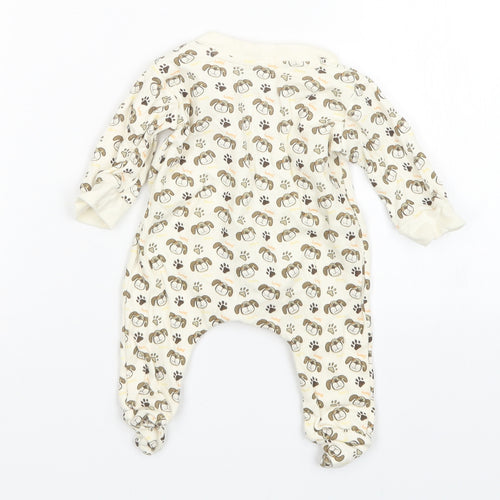 Mini Mints Boys Multicoloured Animal Print   One-Piece Size 3-6 Months