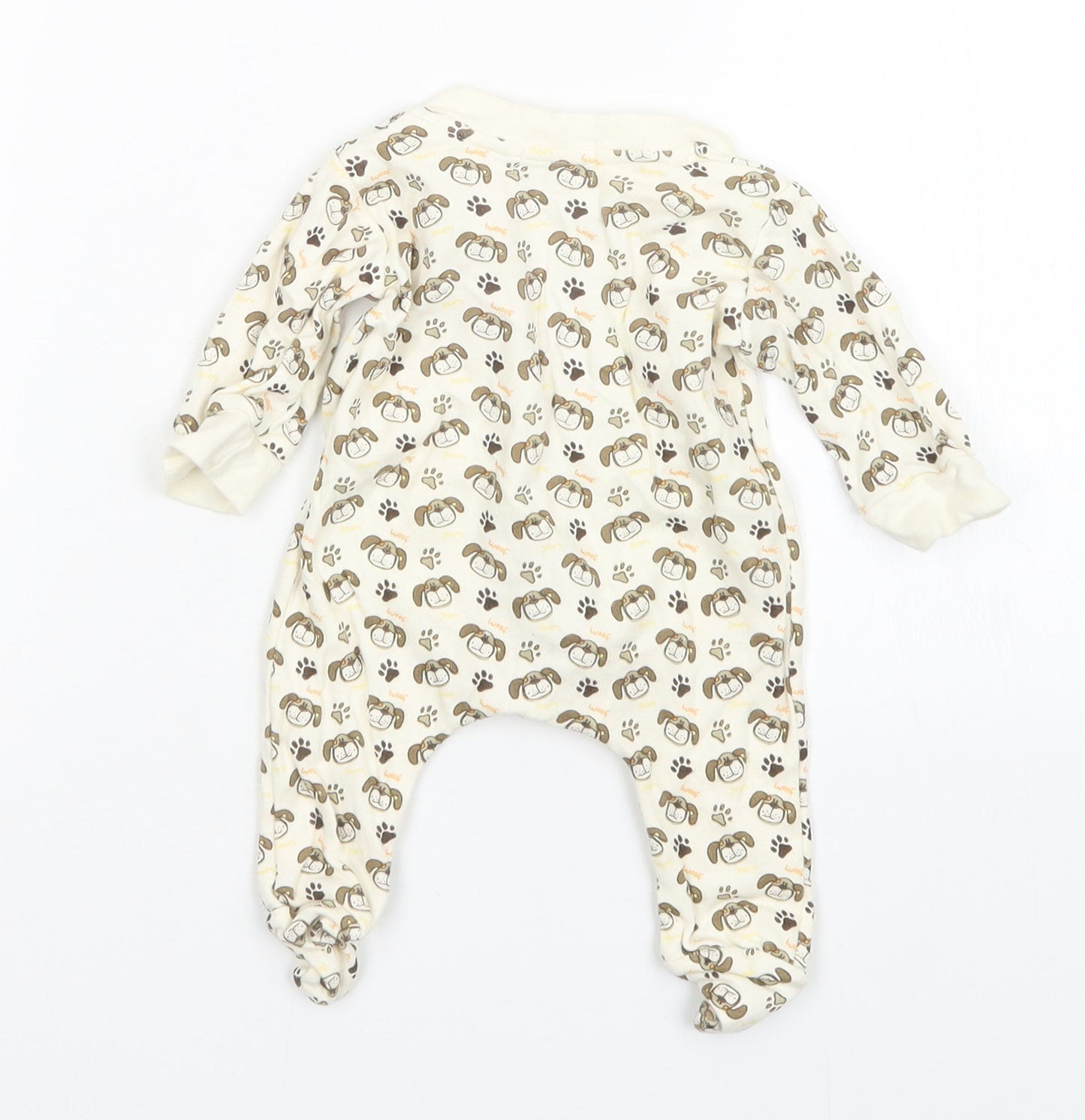 Mini Mints Boys Multicoloured Animal Print   One-Piece Size 3-6 Months