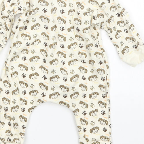 Mini Mints Boys Multicoloured Animal Print   One-Piece Size 3-6 Months
