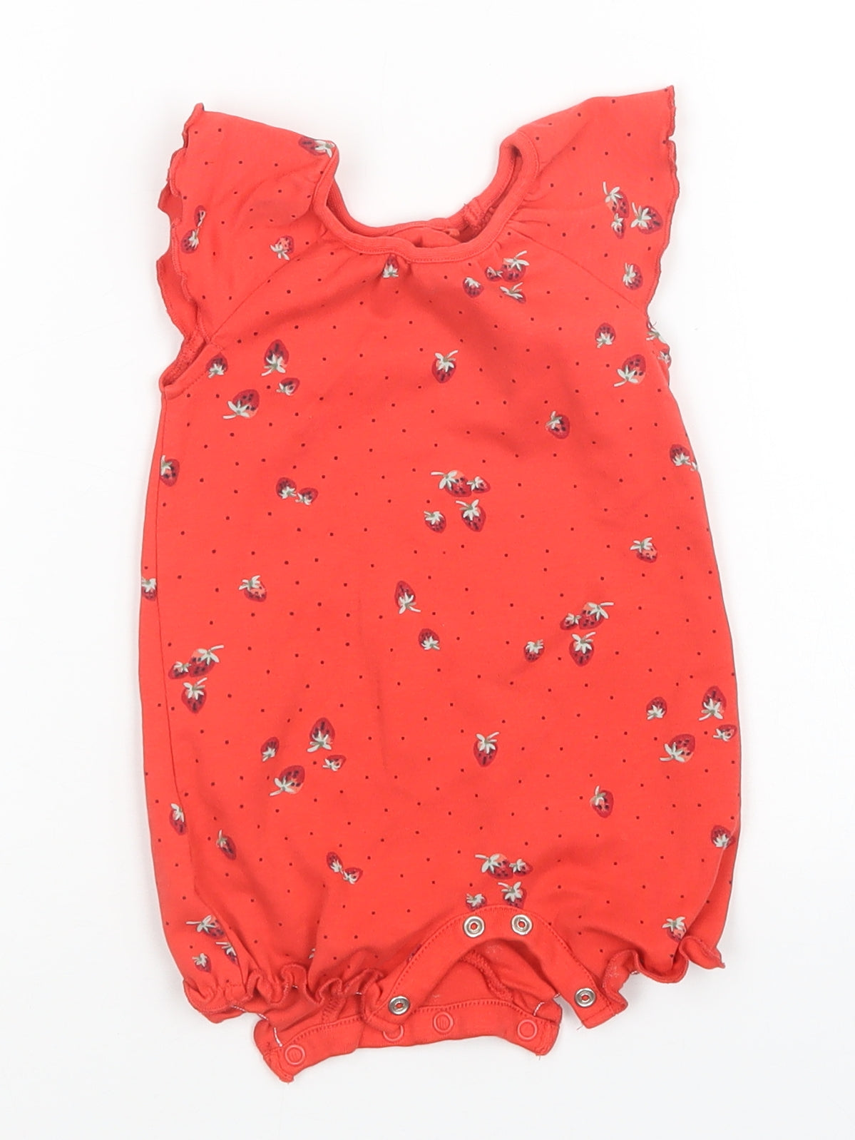 NEXT Girls Red Polka Dot  Romper One-Piece Size 6-9 Months
