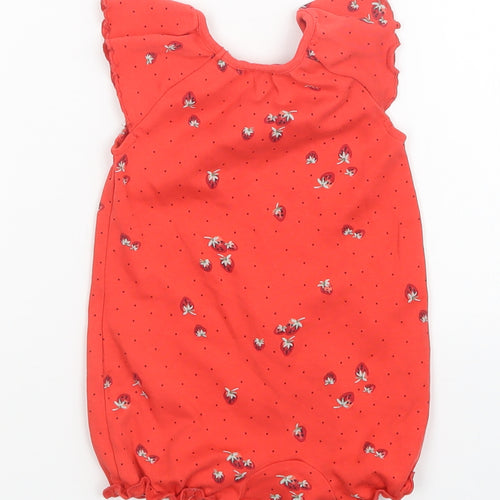 NEXT Girls Red Polka Dot  Romper One-Piece Size 6-9 Months
