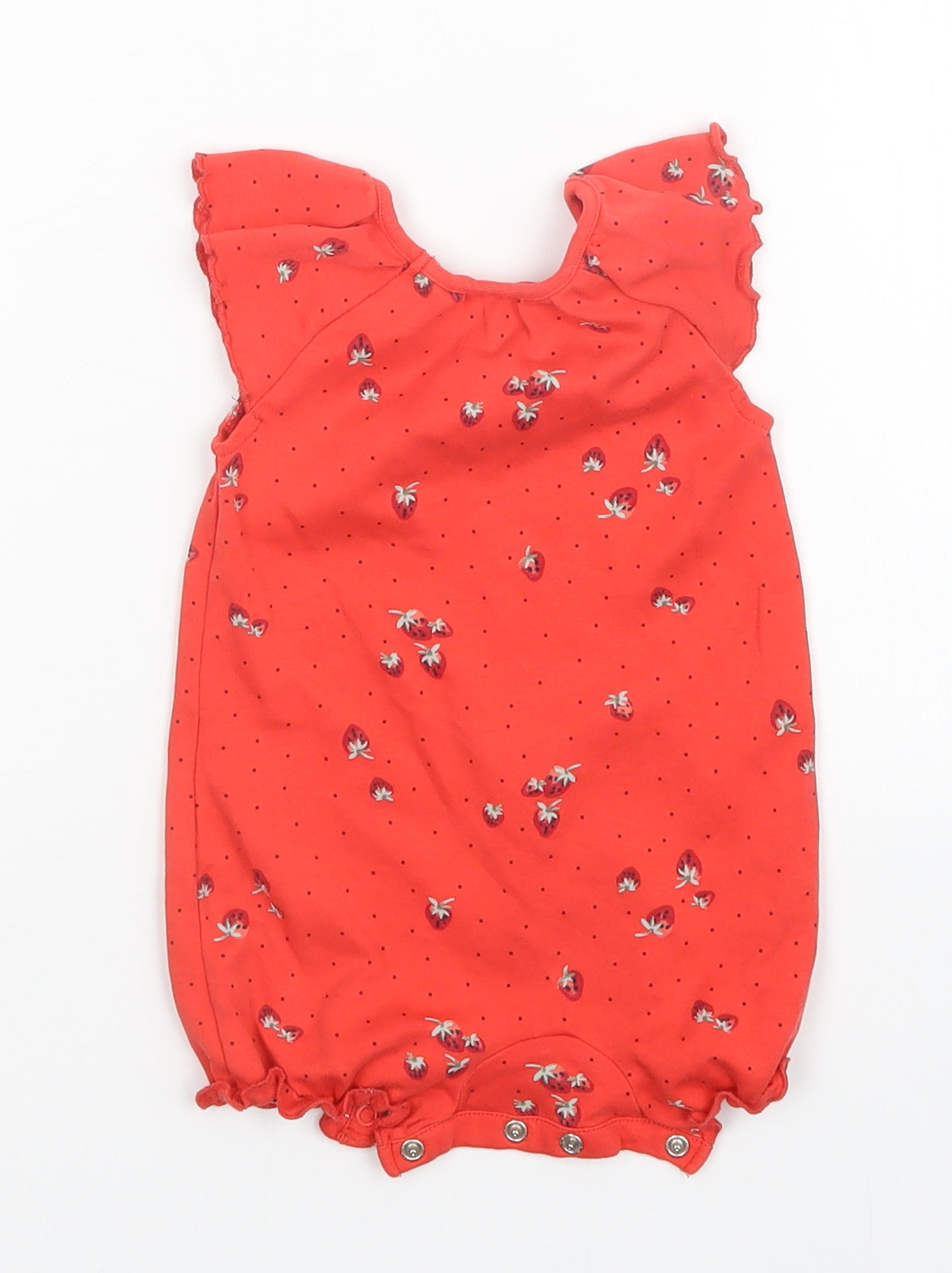 NEXT Girls Red Polka Dot  Romper One-Piece Size 6-9 Months