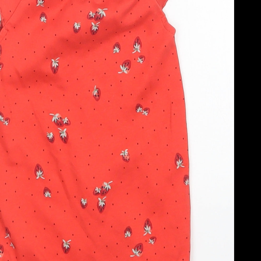 NEXT Girls Red Polka Dot  Romper One-Piece Size 6-9 Months