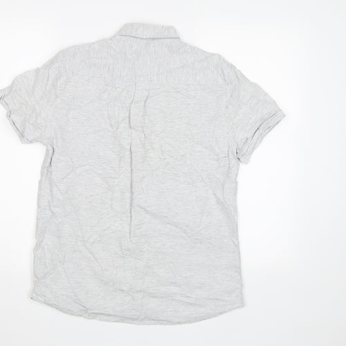 Larsson & Co Mens Beige    Button-Up Size S