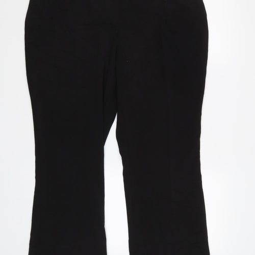 Simply Be Womens Black   Dress Pants Trousers Size 18 L28 in - Elastic Waist Band