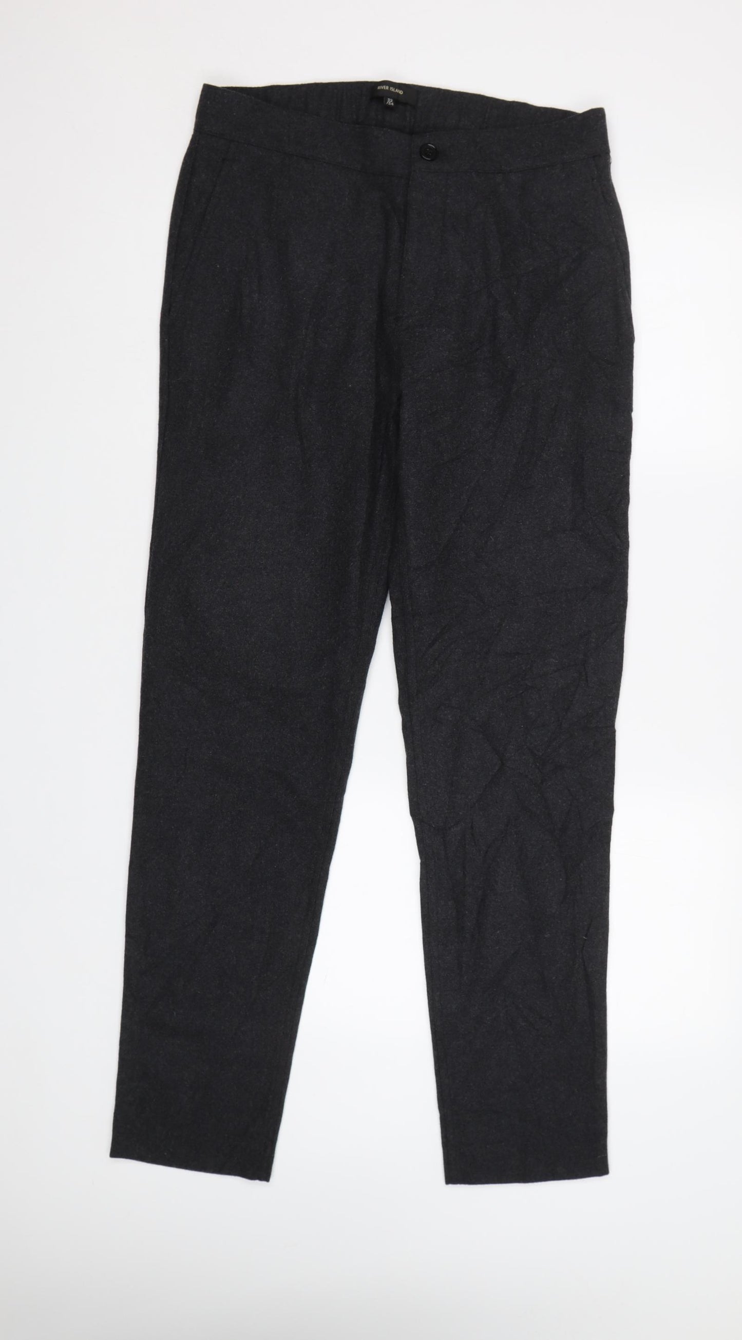 River Is Mens Grey   Dress Pants Trousers Size 32 L34 in