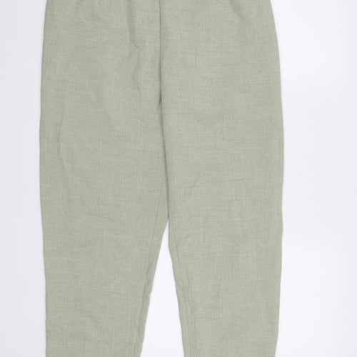 Preworn Womens Green   Trousers  Size 12 L27 in - Elastic Waist Band