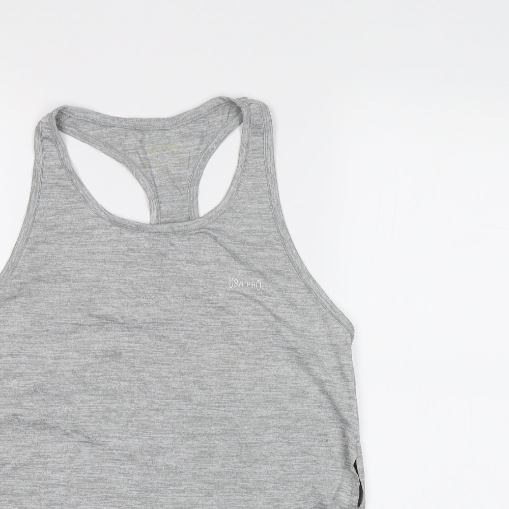 USA Pro Womens Grey   Basic Tank Size 8