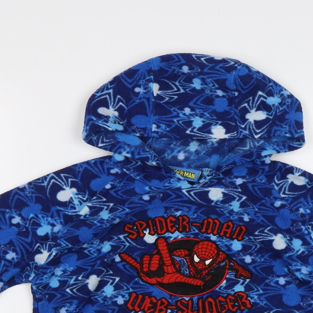 Ladybird Boys Blue Geometric  Pullover Hoodie Size 4-5 Years  - Spider Man