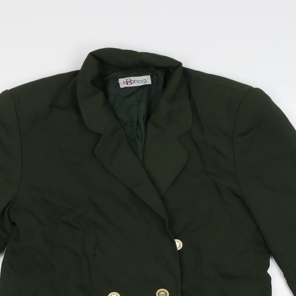 Bianca Womens Green   Jacket Blazer Size 12