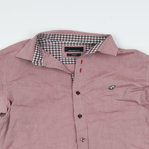 Remus Uomo Mens Pink    Button-Up Size 15.5