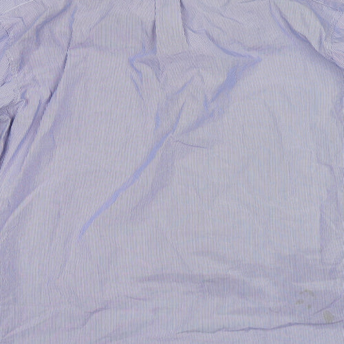 Gap Mens Blue Striped   Button-Up Size M