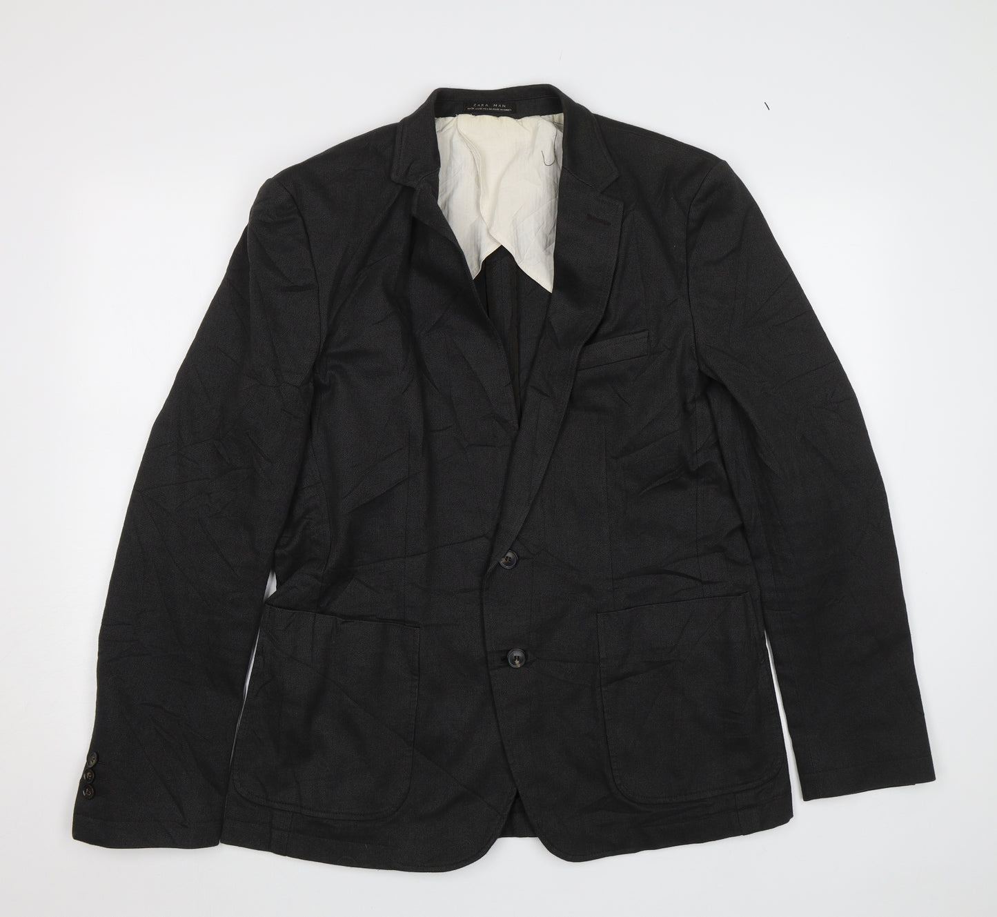 Zara Mens Grey   Jacket Blazer Size M