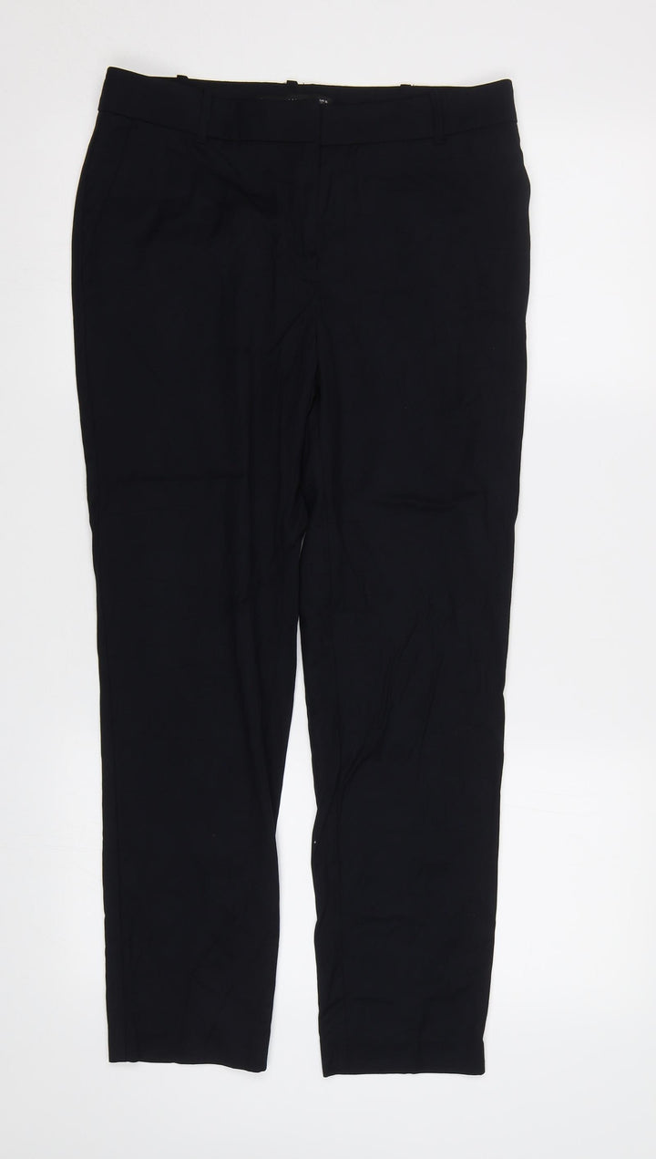 Mango Womens Black Dress Pants Trousers Size 8 L26 in