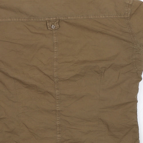 JC Rags Mens Brown    Button-Up Size S