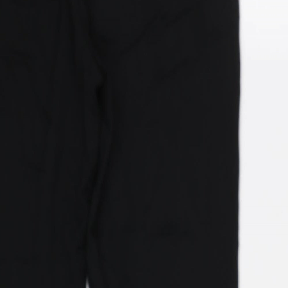 M&S Womens Black   Dress Pants Trousers Size 18 L31 in - Elastic Waist Band