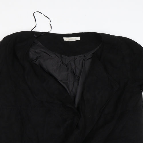 H&M Womens Black   Overcoat Coat Size 8