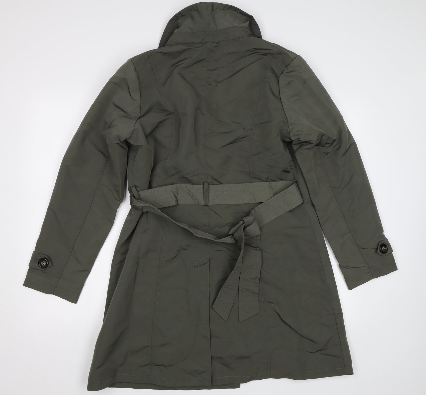 M&S Womens Green   Pea Coat Coat Size 14