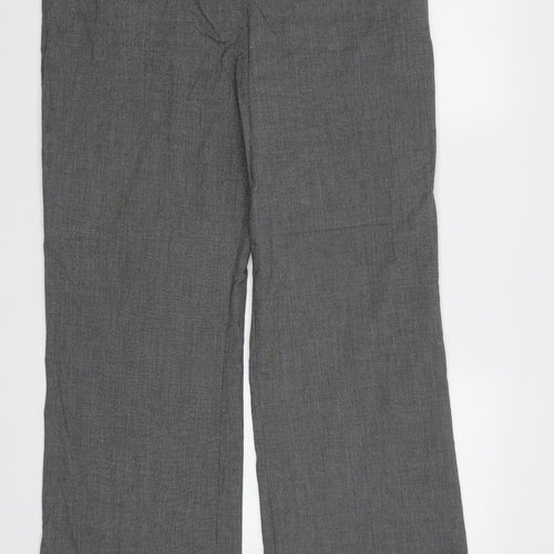 M&S Womens Grey   Dress Pants Trousers Size 16 L31 in