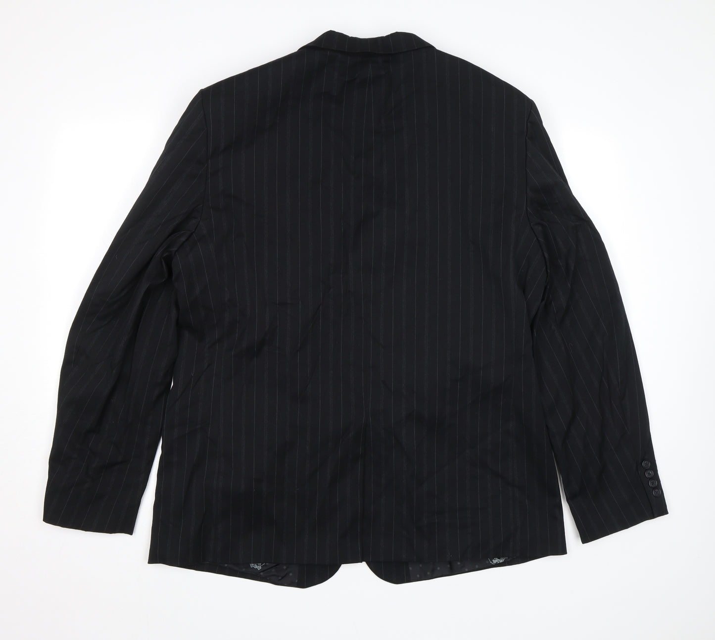 Nick(it) Mens Black Striped  Jacket Blazer Size L