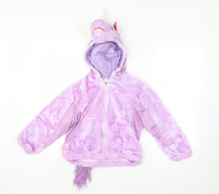 John Lewis Girls Purple Full Zip Hoodie